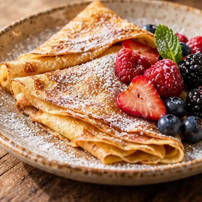 Crêpes aux fruits rouges