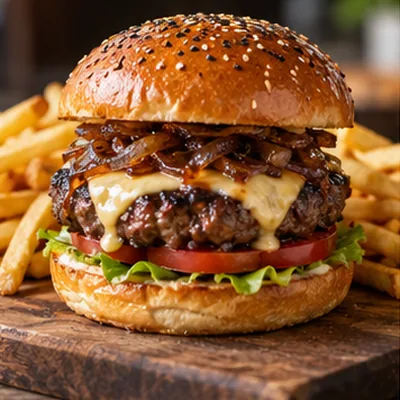 Burger et frites